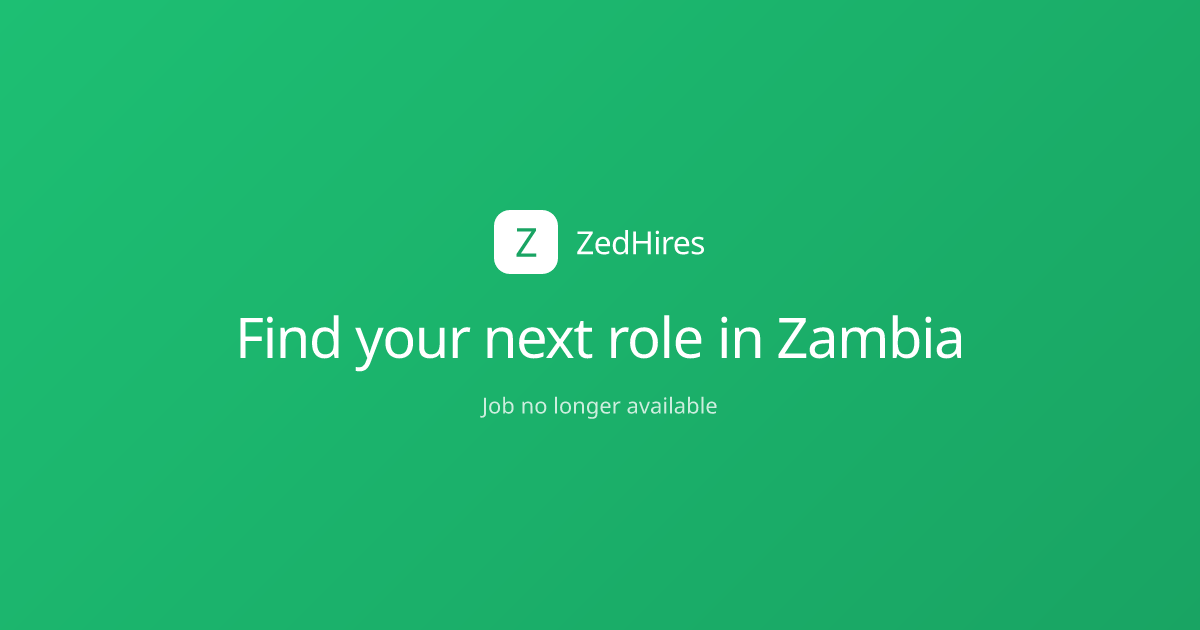 Branded ZedHires preview card for a job listing